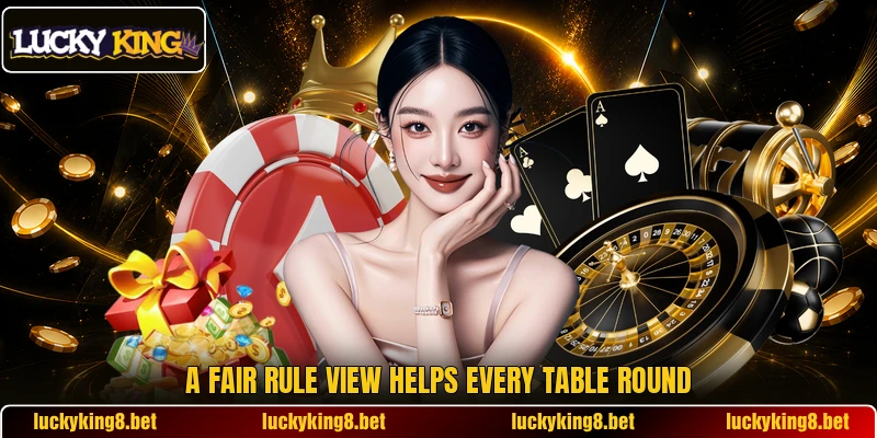 A fair rule view helps every table round A fair rule view helps every table round