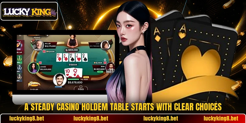 A steady casino holdem table starts with clear choices A steady casino holdem table starts with clear choices