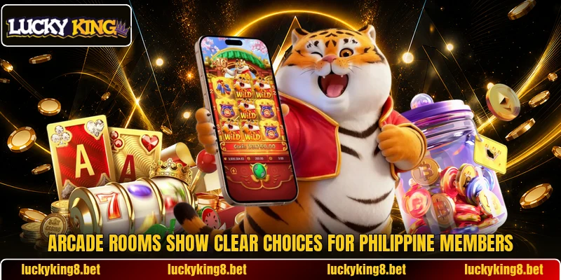 Arcade rooms show clear choices for Philippine members Arcade rooms show clear choices for Philippine members