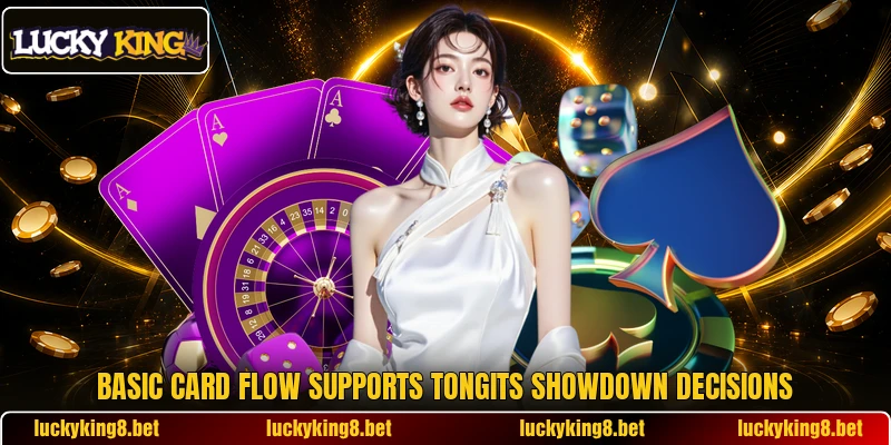 Basic card flow supports tongits showdown decisions