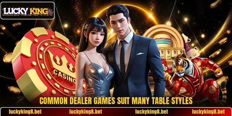 Common dealer games suit many table styles Common dealer games suit many table styles